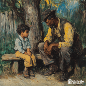 Gallrify - Man and His Son Painting